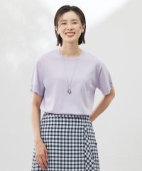 J.PRESS LADIES（LARGE SIZE）/【洗える】COTTON POLYESTER 袖ボタン ニット/508158287