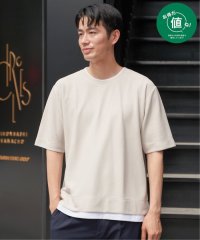 ikka/【吸水速乾】ドライ鹿の子レイヤードTシャツ5分袖/507924049