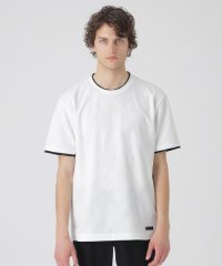 BLACK LABEL CRESTBRIDGE/ブリスターバイアスシャドーチェックTシャツ/508082081