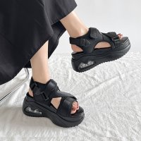 Shoes in Closet/シューズインクローゼット Shoes in Closet －シュークロ－ 厚底 ボリュームソール ベルクロ スポーツサンダル 2472/508154382