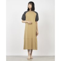 EGLANTINE/エグランティーヌ EGLANTINE 異素材切り替えロングワンピース ラグランスリーブ/508155358