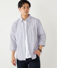 SHIPS Colors  MEN/SHIPS Colors:コットン リネン ストライプ 7分袖 シャツ/508159060