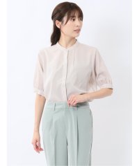 m.f.editorial/バンドカラー パフスリーブ 比翼ブラウス/508159270