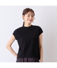 Liliane Burty ECLAT/【S・Mサイズ】綿天竺×フライス　フレンチスリーブTシャツ/508159349