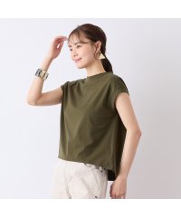 Liliane Burty ECLAT/【S・Mサイズ】綿天竺×フライス　フレンチスリーブTシャツ/508159349