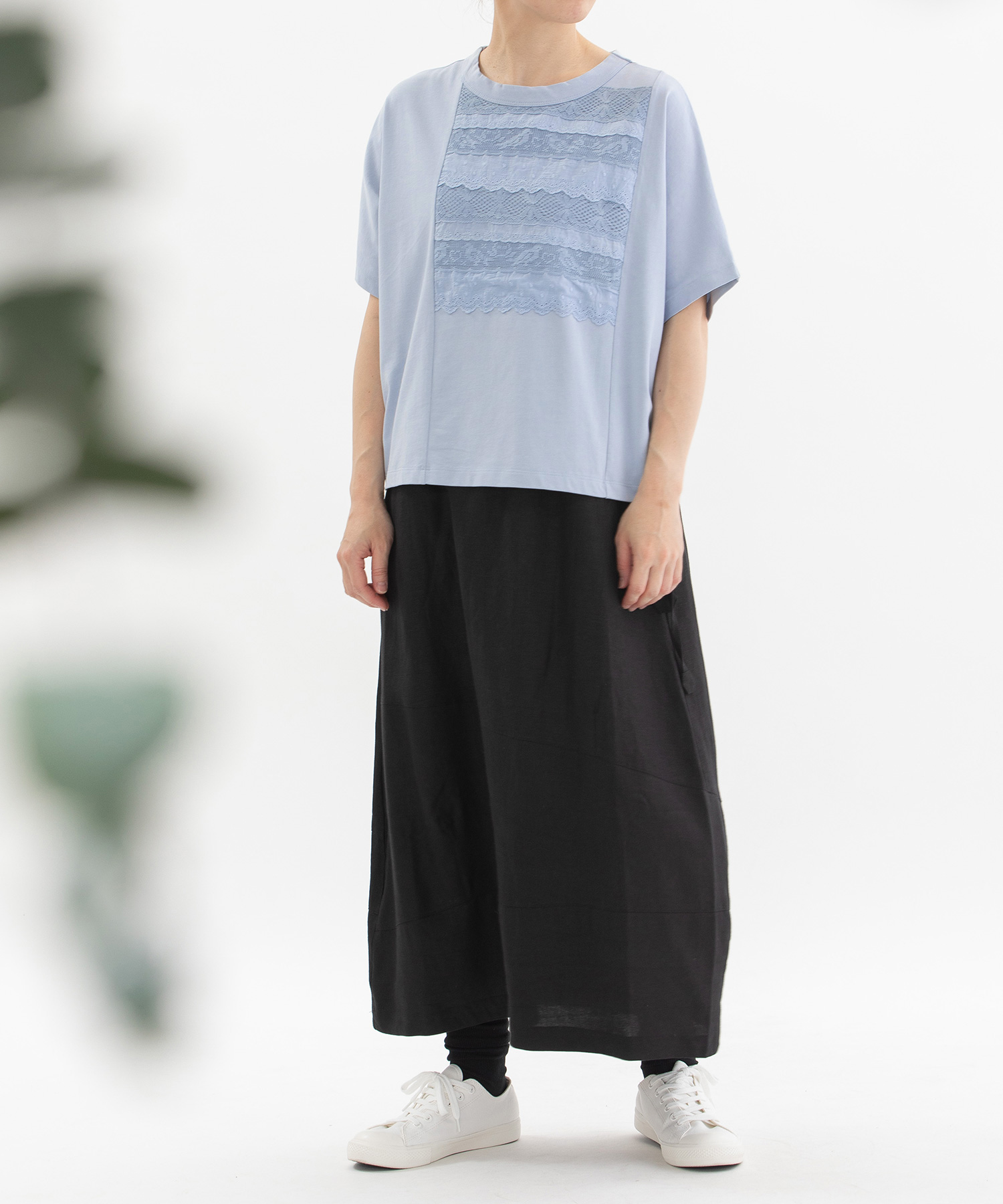USコットンボトルネック7分袖（Tシャツ/カットソー）｜nop de