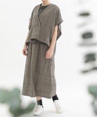 nop de nod/ノップドゥノッド nop de nod Cielリネンレーヨンポンチョベスト/508159631