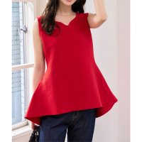 KOBE LETTUCE/コウベレタス KOBE LETTUCE ハートネックバックフレアニットトップス [C7484]/508159688