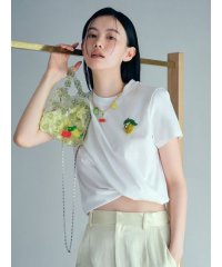 FRAY I.D/フルーツビジューエンブロイダリーTシャツ／ウォッシャブル/508159784