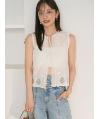 FRAY I.D/カットワークノースリブラウス/508159785
