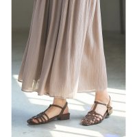 Honeys/ハニーズ Honeys グルカサンダル サンダル グルカサンダル 靴 シューズ ローヒール 合皮 フェイクレザー 編み込み ベーシックカラー カジュアル レディ/508159817