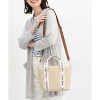 Honeys/ハニーズ Honeys テープハンドルカゴバッグ カゴバッグ バッグ 鞄 ハンドバッグ 雑材 台形フォルム ファスナー開閉 ショルダー取り外し可能 レディース/508159833