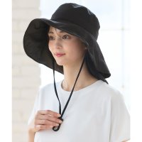 Honeys/ハニーズ Honeys 遮光100％つば広ハット 帽子 つば広帽 接触冷感 ポケッタブル ウォッシャブル サイズ調整 ハット UVカット 吸水速乾 無地 レディ/508159869