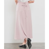 Honeys/ハニーズ Honeys 後レースアップスカート ボトムス スカート ロングスカート ロング丈 レースアップスカート 無地 花柄 バックレースアップ 裏地付き レ/508159911