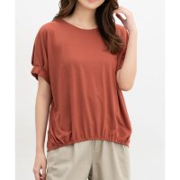Honeys/ハニーズ Honeys 汗ジミ軽減袖タックT トップス Tシャツ 半袖Tシャツ カットソー 半袖 ハニさら 汗ジミ軽減 タック レーヨン混 無地 フェミニン レ/508159931