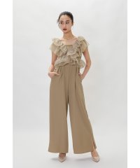 niana/ニアナ niana フリルオールインワンパンツ 2点セット ビスチェ ボレロ パンツドレス 結婚式 成人式 二次会 同窓会 入学式 卒業式 パーティードレス オ/508160091