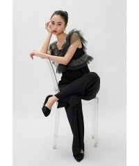 niana/ニアナ niana フリルオールインワンパンツ 2点セット ビスチェ ボレロ パンツドレス 結婚式 成人式 二次会 同窓会 入学式 卒業式 パーティードレス オ/508160091