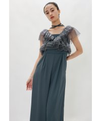 niana/ニアナ niana フリルオールインワンパンツ 2点セット ビスチェ ボレロ パンツドレス 結婚式 成人式 二次会 同窓会 入学式 卒業式 パーティードレス オ/508160091