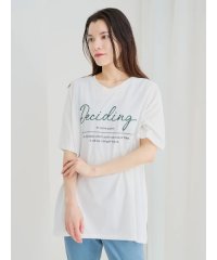 Re-J＆SUPURE/カラーロゴ刺繍プリントTシャツ/508160134