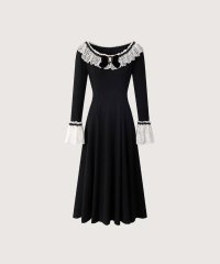 LA POMME petit/ラポミ プチ LA POMME petit Princess Lace Deco Flare Dress/508160185