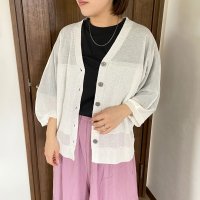 CRB/シーアールビー CRB ニット編地切替カーディガン/508160253