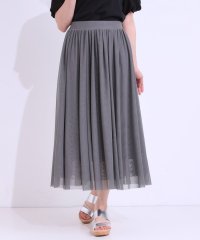 SHOO・LA・RUE　DRESKIP/【S－LL】歩くたび揺れる姿が美しい とろみチュールスカート/508160350