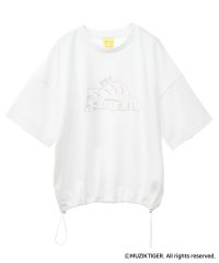 Green Parks/グリーン パークス Green Parks ムジークタイガー/裾ドロスト刺繍Tシャツ/508160359
