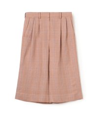 BACCA/レーヨンリネン グレンチェックハーフパンツ/508160408