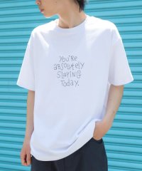 ITEMS URBAN RESEARCH/レタード刺繍Tシャツ slaying today/508160458