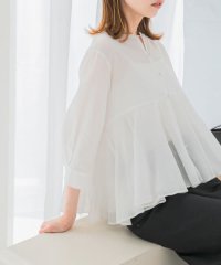 URBAN RESEARCH ROSSO/ペプラムギャザーシャツブラウス/508160463