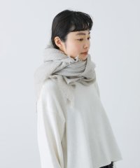 KAGURE/リネンチェックスクエアストール/508160652