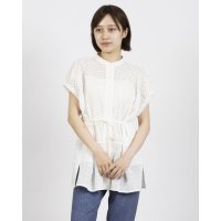 mideu/ミ・デゥー mi・deu・・・ 袖口シャーリング綿ベストL/508161011