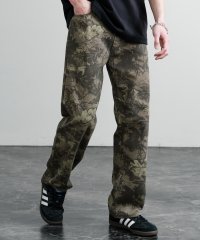 Rocky Monroe/ロッキーモンロー Rocky Monroe ワイドレッグパンツ チノパン ノータック 総柄 メンズ レディース ストレート イージー リアルツリー リラックス /508161066