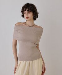 GRACE CONTINENTAL/オフショルリブニットトップ/508161444