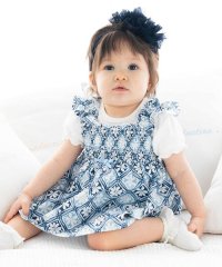 fillot de bebe reduction/【お揃い】BeBe復刻アーカイブタイル柄チュニックブルマセット(70~90cm)/508094137