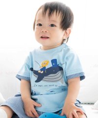 fillot de bebe reduction/クジラライオン釣りTシャツ(70~90cm)/508094144