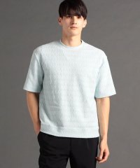 MONSIEUR NICOLE/ジオメトリックジャカード クルーネックニットTシャツ/508128439
