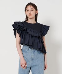 UNITED ARROWS/プリーツフリル コンビ カットソー/508160438
