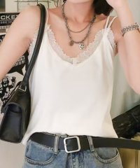 aimoha/アイモハ aimoha レースディテールVネックキャミソール/508161046