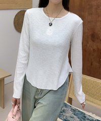 aimoha/アイモハ aimoha 長袖ヘンリーネックリブTシャツ/508161059