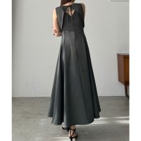 Louere/ルエレ Louere Louere バックオープンノースリーブフレアワンピース/508161592