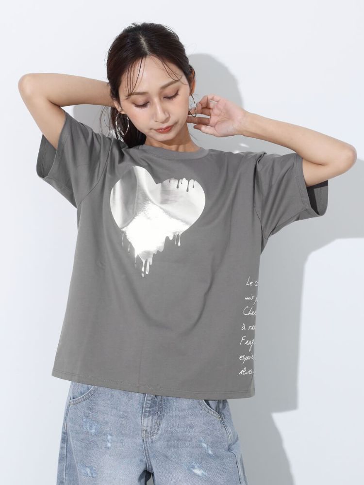 スコットクラブ SCOTCLUB 箔ハートプリントTシャツ(508161826