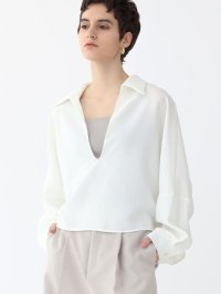 Aga/アーガ Aga スキッパーネックシャツトップス/508161839