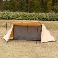 BUNDOK/バンドック BUNDOK ソロベース TC サンドベージュ/BDK－79TCSB/テント パップ型 パップテント ソロテント ソロキャンプ ミリタリー 軍幕 焚/508162207