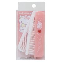 cinemacollection/シネマコレクション cinemacollection ハローキティ ヘアブラシ ストーン付き折りたたみブラシ＆コーム サンリオ カミオジャパン 折りたたみくし /508162265