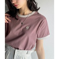 Classical Elf/クラシカルエルフ Classical Elf デイリースタイルをアップデート。オーガニックコットン混 綿100％胸刺繍リンガーTシャツ/508162500