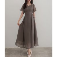 CENEA/セネア CENEA CENEA 2wayVネックシアーコルセットワンピース/508162511