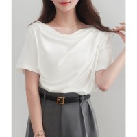 CENEA/セネア CENEA CENEA ドレープ半袖トップス/508162518