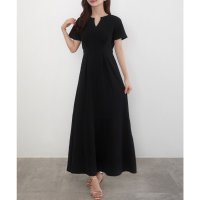 CENEA/セネア CENEA CENEA キーネックタックデザインワンピース/508162520