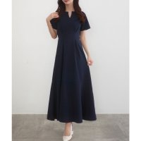 CENEA/セネア CENEA CENEA キーネックタックデザインワンピース/508162520